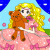 Play Kids Games  Princess And Bear Coloring