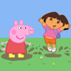 Play Kids Games  Dora Meets Peppa Pig
